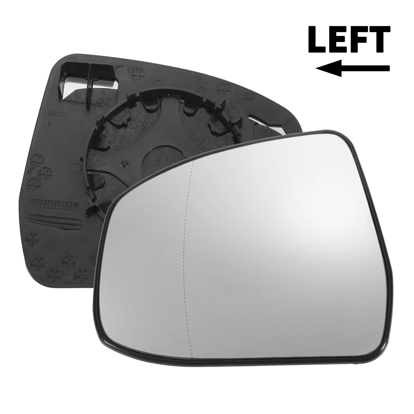 Left Side White Mirror Glass Aspherical Non-Heated for Ford Focus (2000-2018)