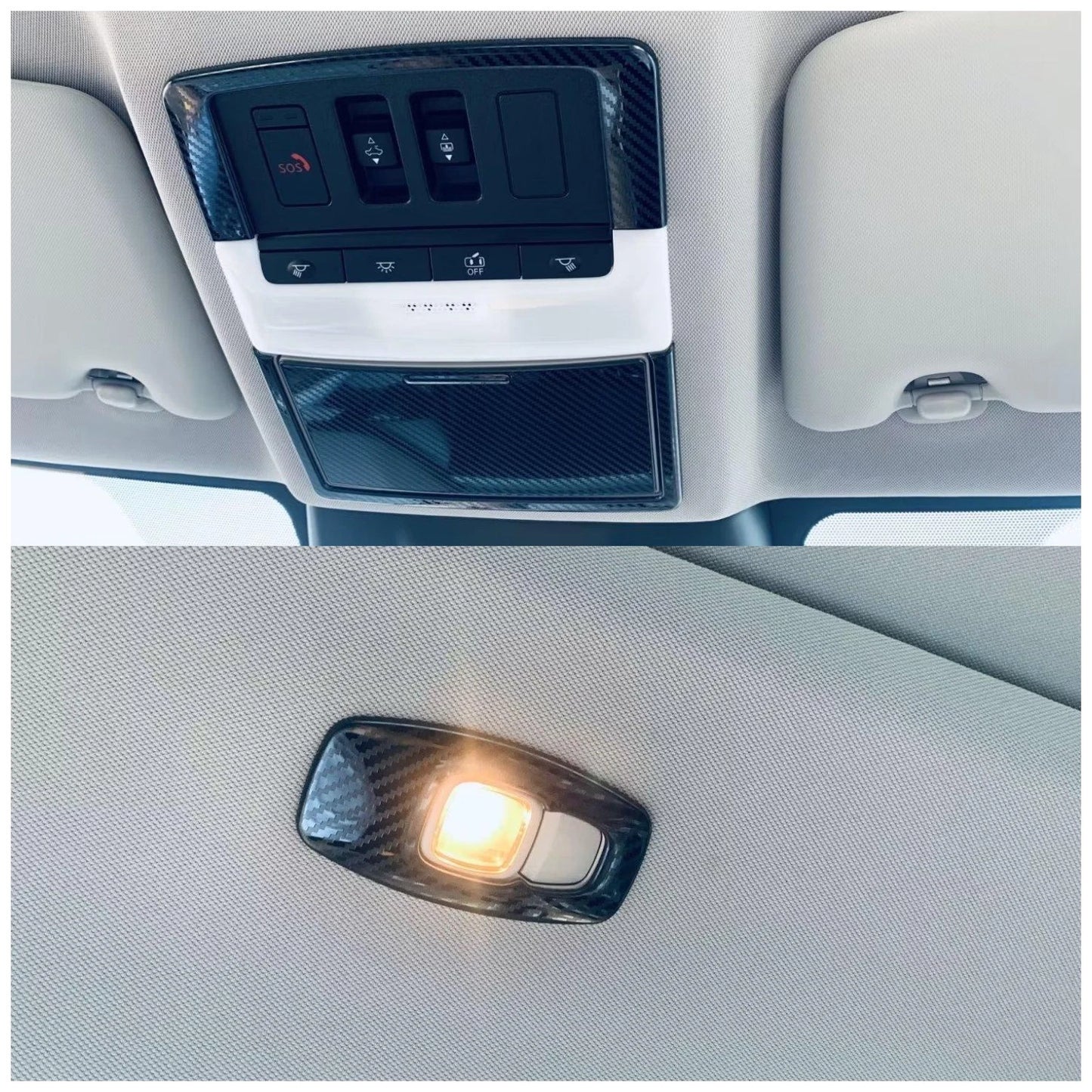 Front & Rear Reading Light Cover Trim for Mitsubishi Outlander (2022-2025)