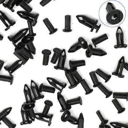 100pcs Car Plastic Rivets Fastener Fenders Bumper Push Pin Clips for ATV UTV