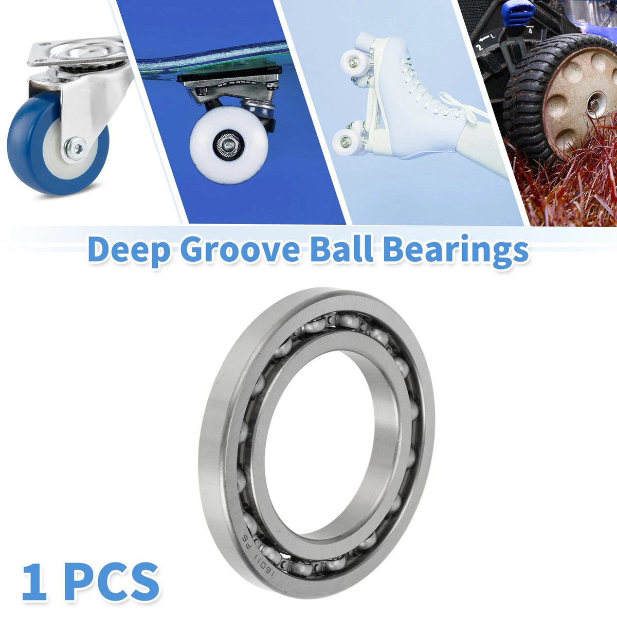 55x90x11mm Deep Groove Ball Bearings for Scooter Skateboard Wheel