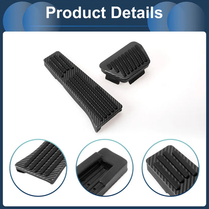 Set Foot Accelerator Pedal Covers for BMW 3 Black Carbon Fiber