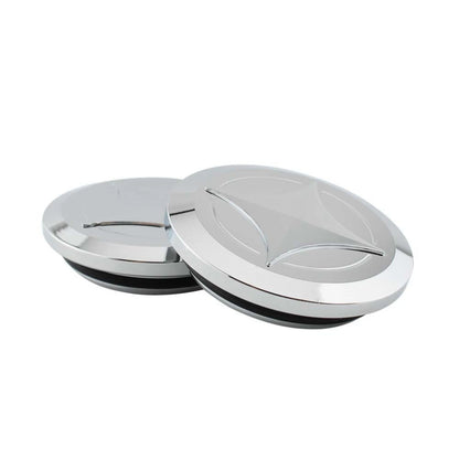 2 x Frame Hole Plug Covers for Honda GB350/GB350S/CB350/CB350S (2021+) Chrome