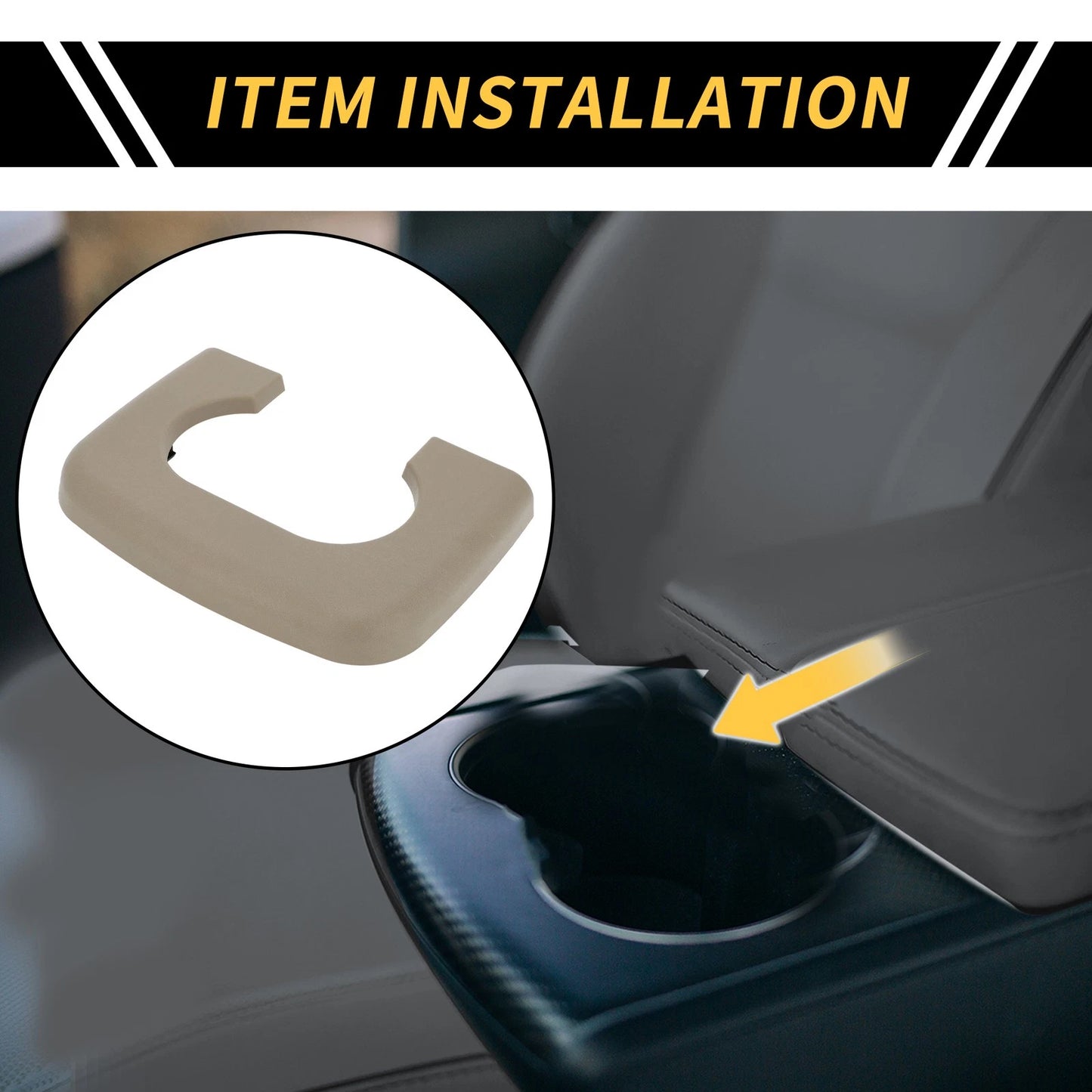 Cup Holder Replacement Pad for Ford F-150 (1997-2003) Brown