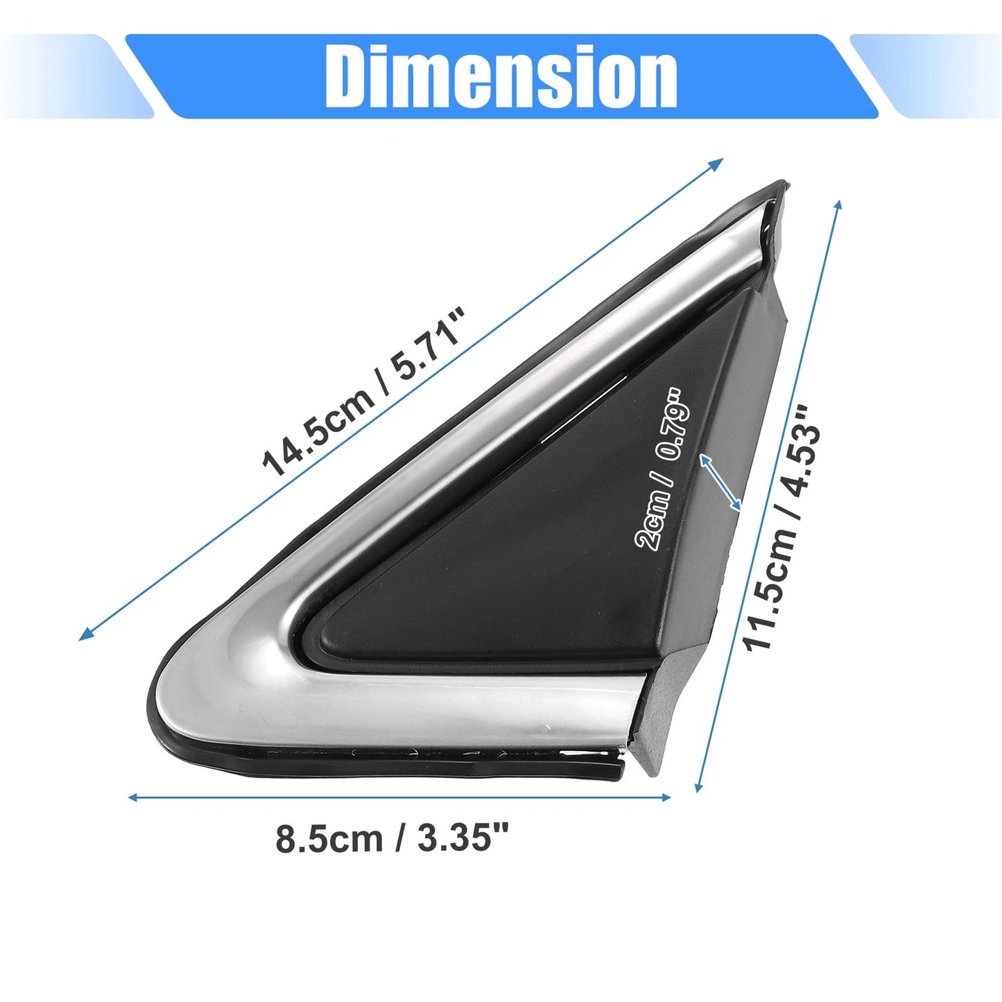 Front Left Right Mirror Corner Triangle Covers for Nissan Sentra