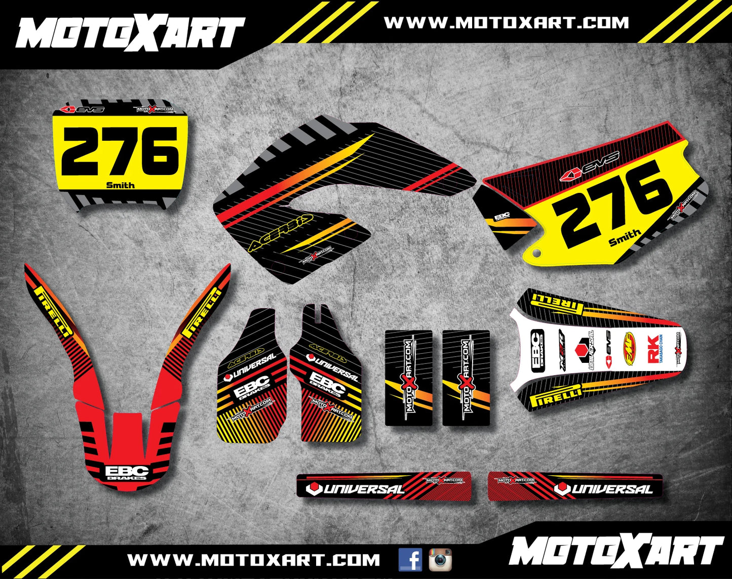 Custom Graphic Kit for Honda CR 250 (2000-2001)