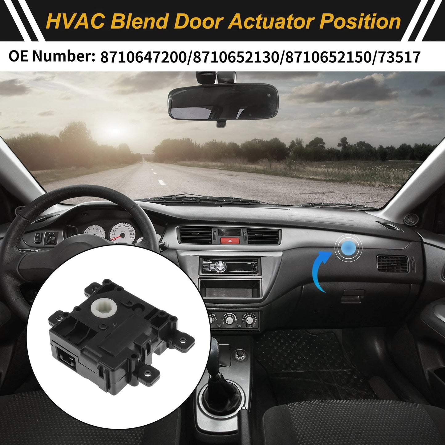 HVAC Heater Blend Door Actuator for Toyota Prius C (2012–2019)