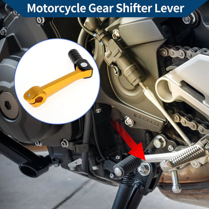Folding Gear Shifter Lever for Bosuer M5 Gold Tone Black Head