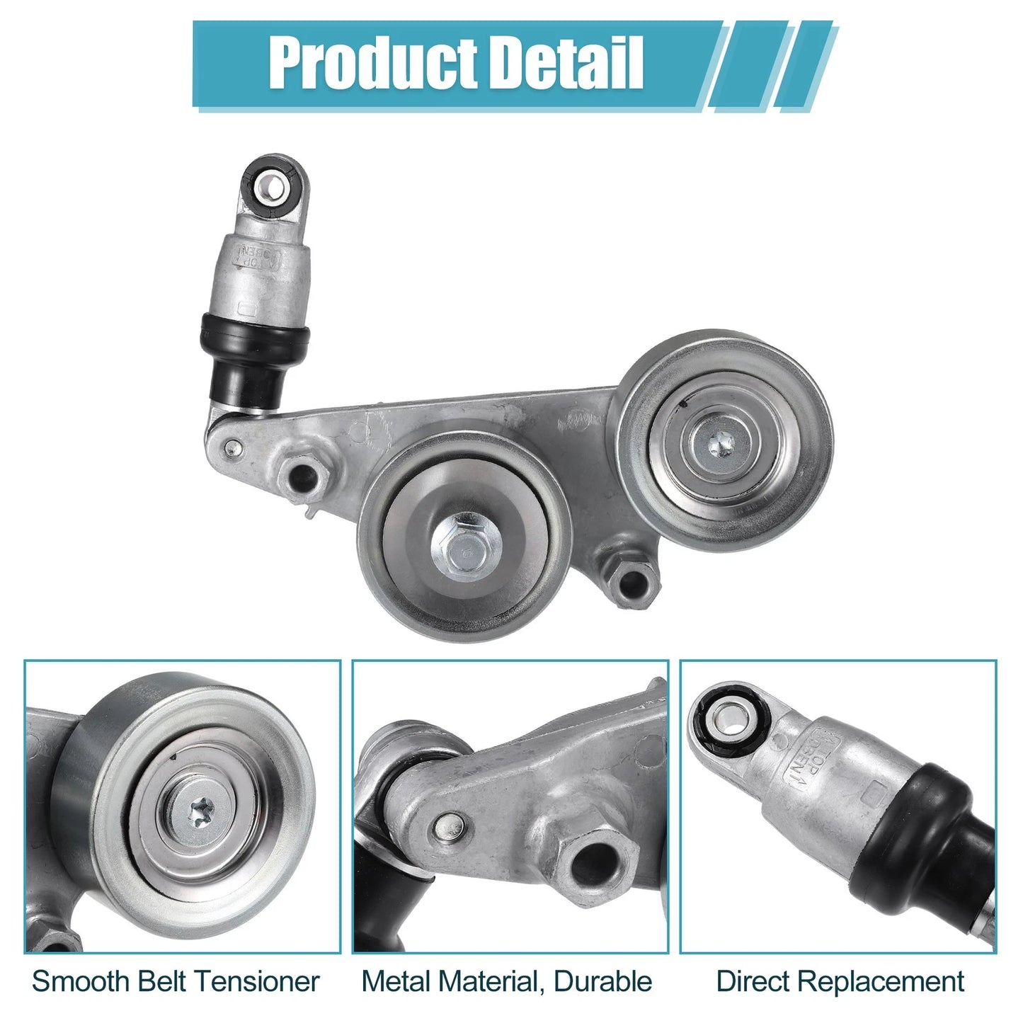 Drive Belt Tensioner Pulley for Honda Accord, Odyssey, Pilot (2003-2023)