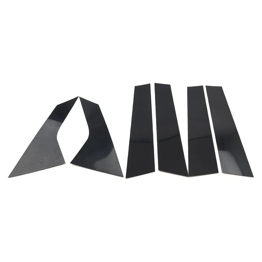6 x Glossy Black Door Window Trim for 2021-2023 Hyundai Elantra