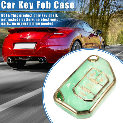 4 Button Remote Key Fob Cover Case for Jeep Wrangler JL JLU (2018-2023)