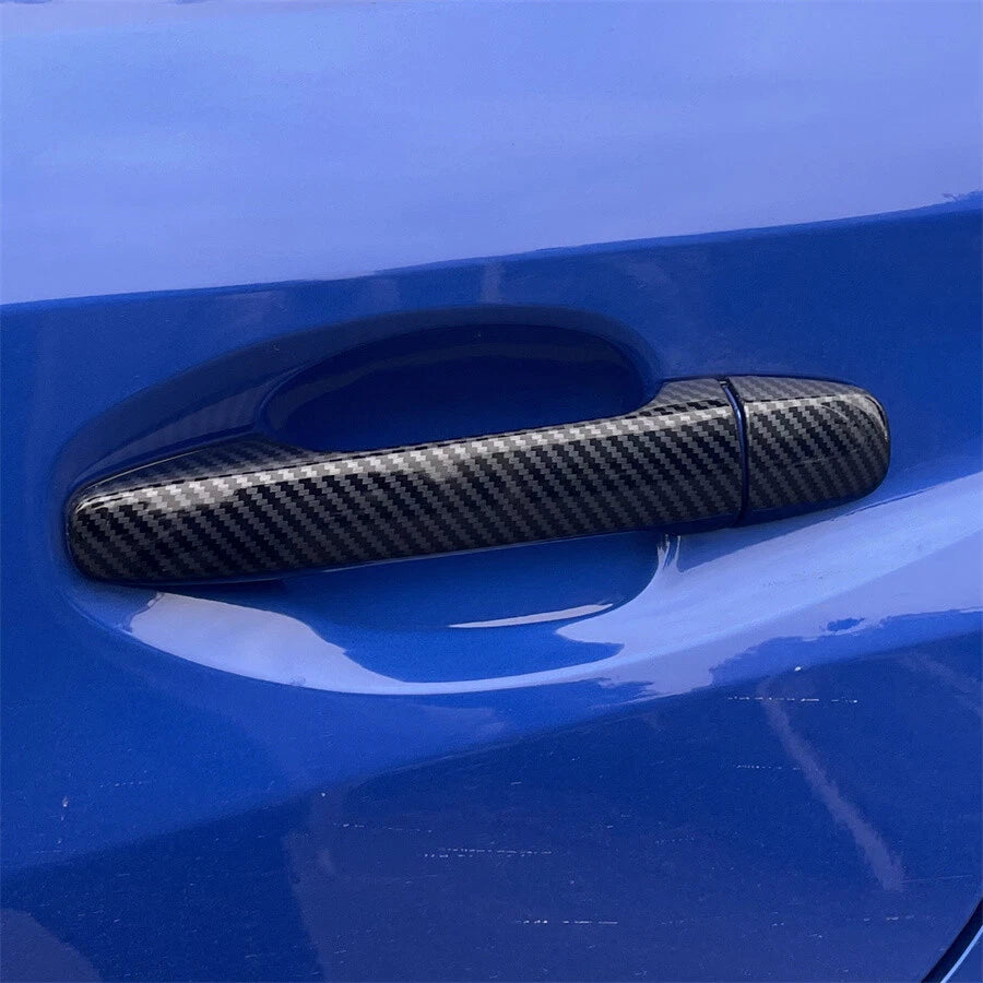 Carbon Fiber Look Door Handle Cover Trim for Subaru WRX STi (2015-2021)