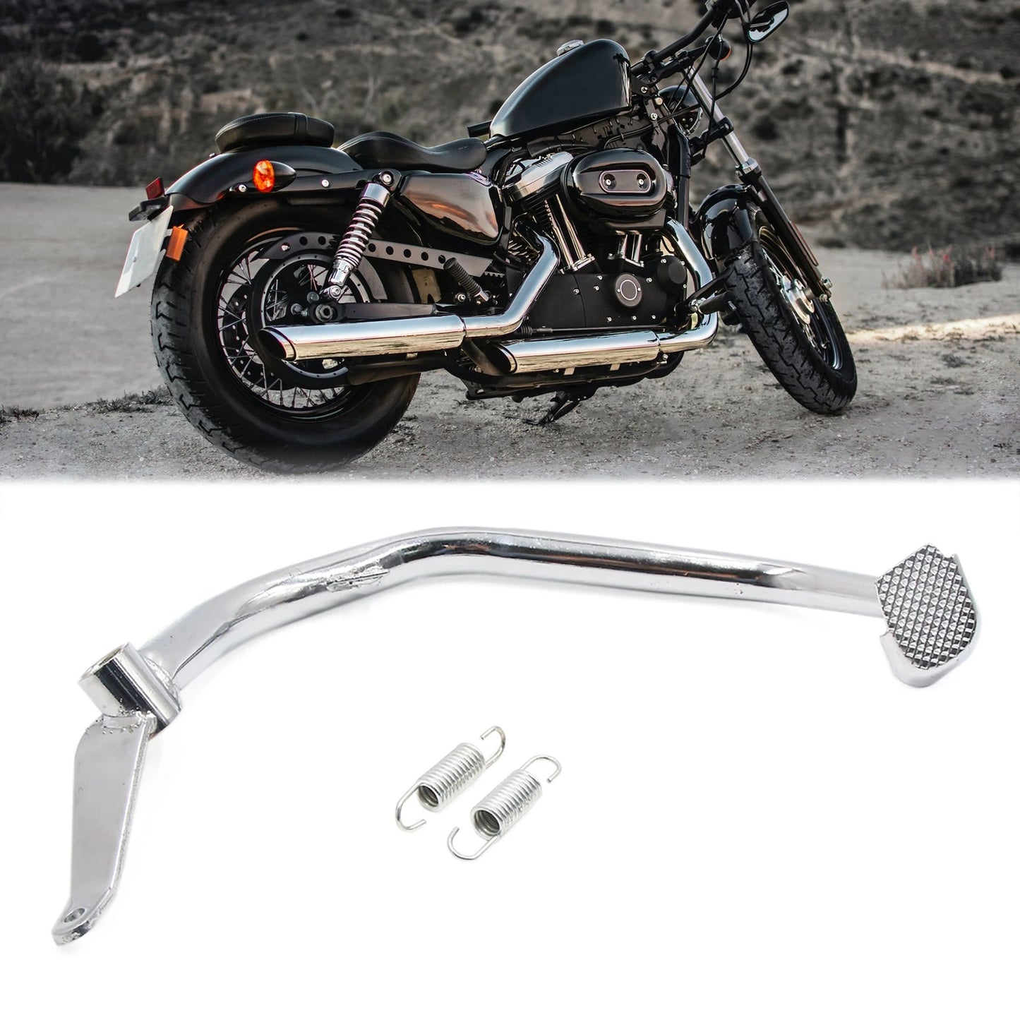 Rear Brake Foot Pedal Peg Lever w/ Spring for Suzuki GN