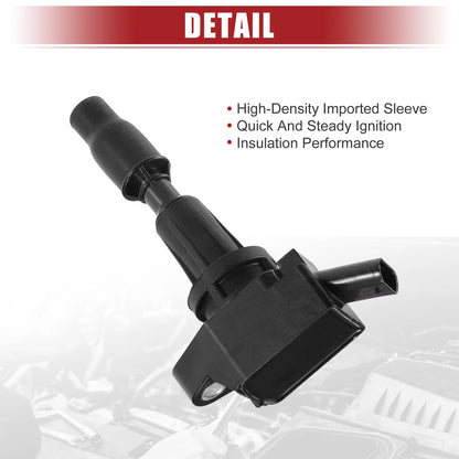 4 x Automotive Ignition Coils for Kia Optima (2016-2020) Black