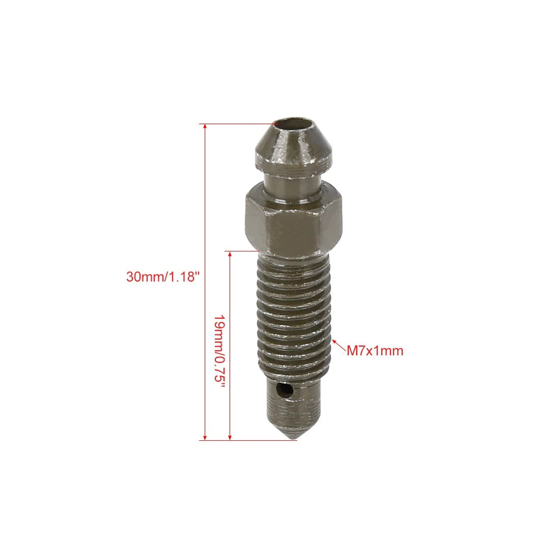2 x Banjo Bolt Bleeder Screws with Cap for Motorcycle