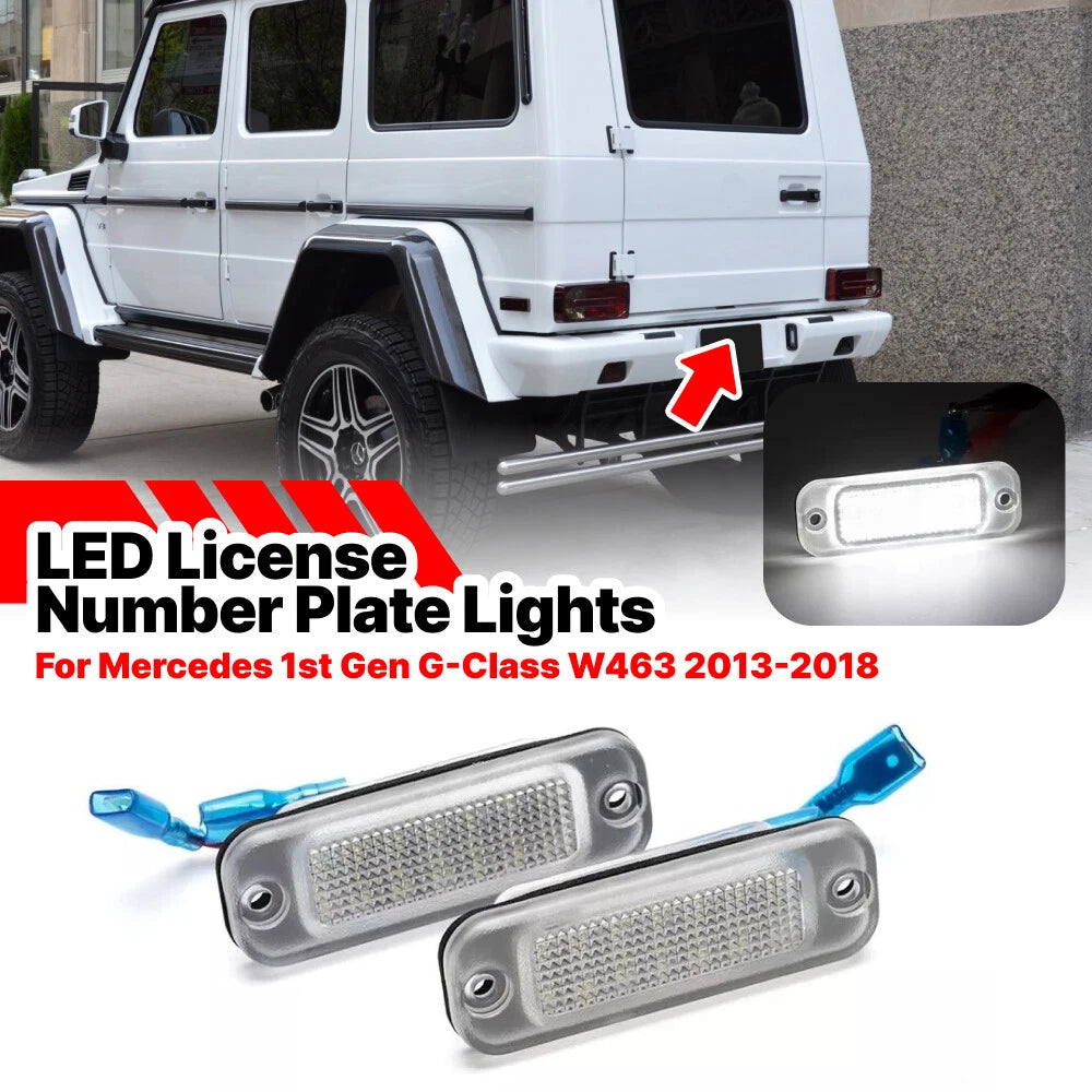 LED License Plate Light Lamp for Mercedes Benz W463 G-Wagon (2012–2024)