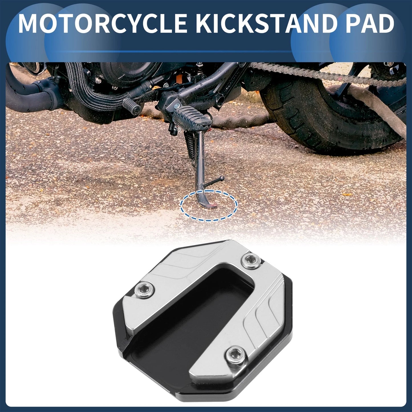 Kickstand Pad for Motorcycle
