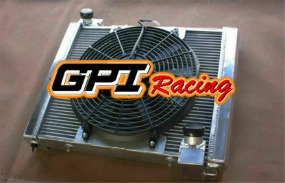 3ROWS Aluminum Radiator + Fan for Chevrolet Corvette (1961-1962)