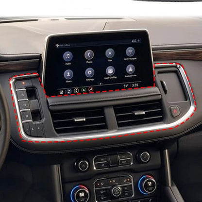 Carbon Fiber Dashboard Air Vent Outlet Cover Trim for Chevy Tahoe (2015-2020)