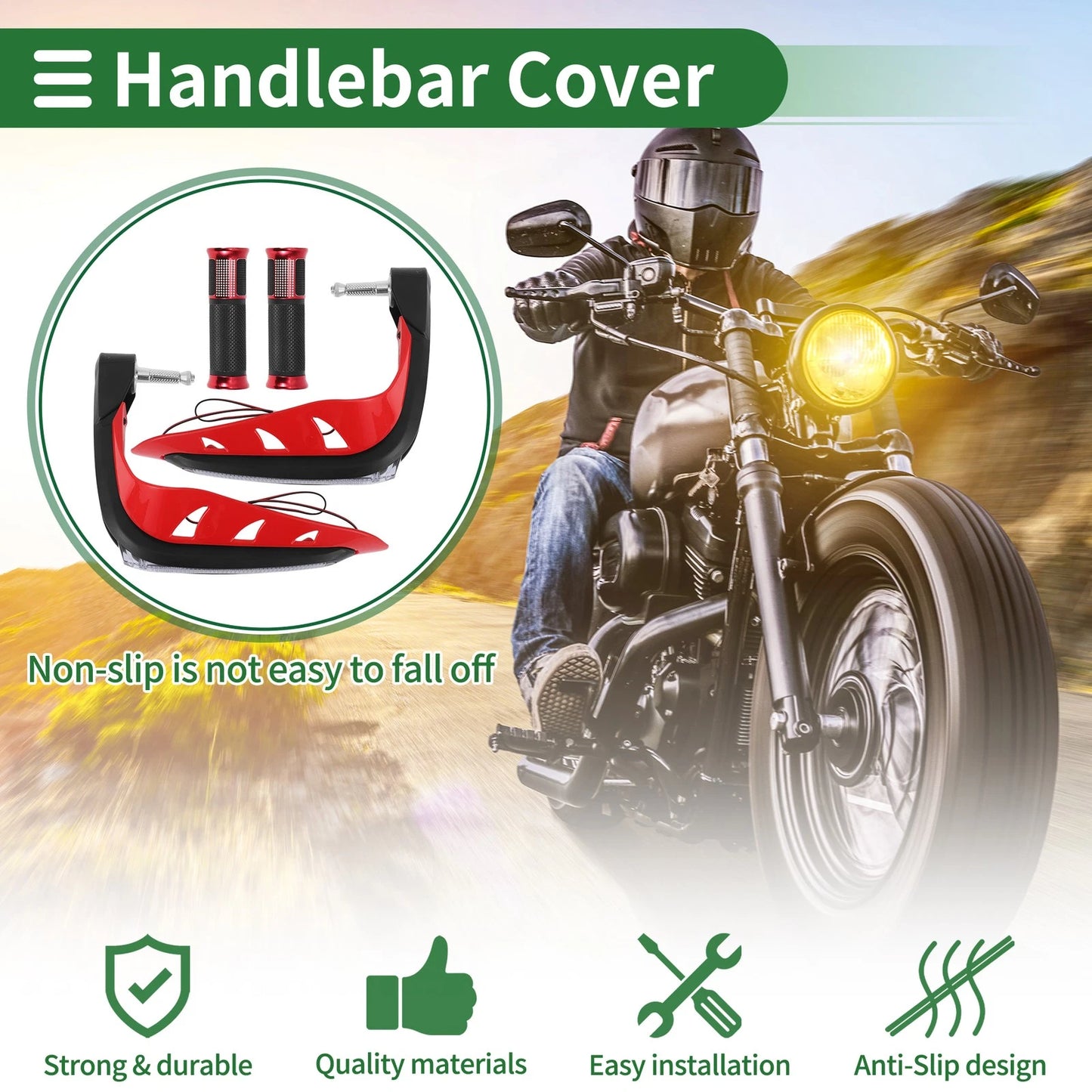 Hand Grips Rubber End Grips for Motorcycle