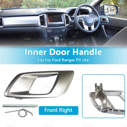 Dark Chrome Front Right Inner Door Handle for Ford Ranger PX (2011-2023)
