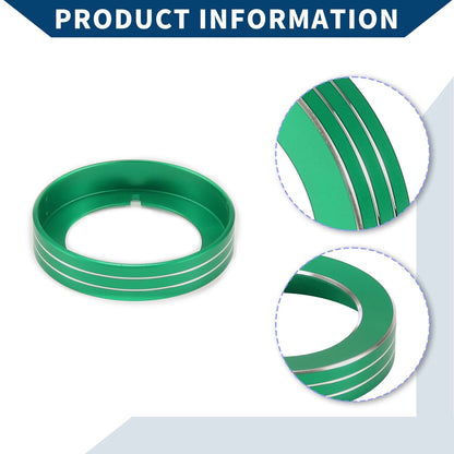 Headlight Switch Knob Cover Ring for Ford Mustang (2015-2020) - Green 1 x