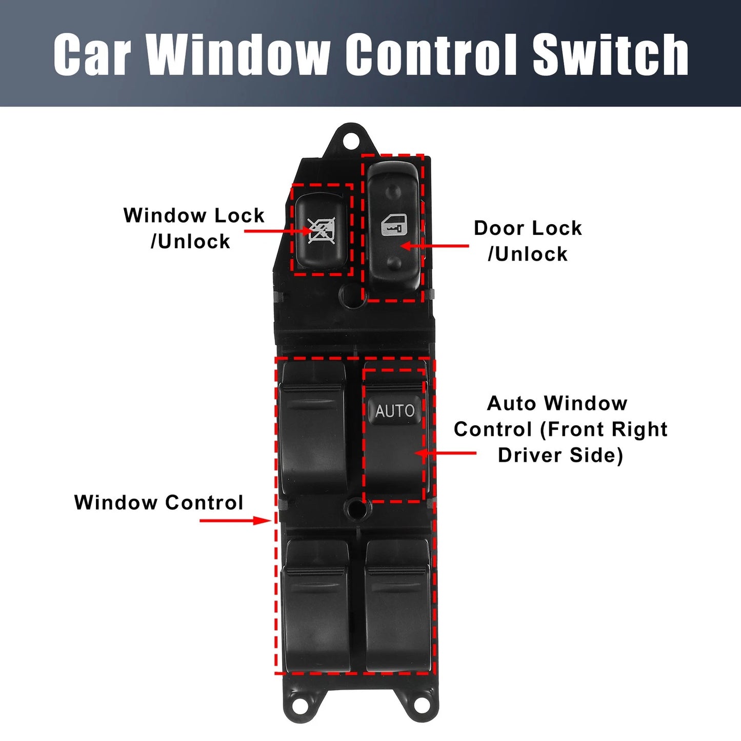 Power Window Switch for Toyota Land Cruiser (1998–2002)