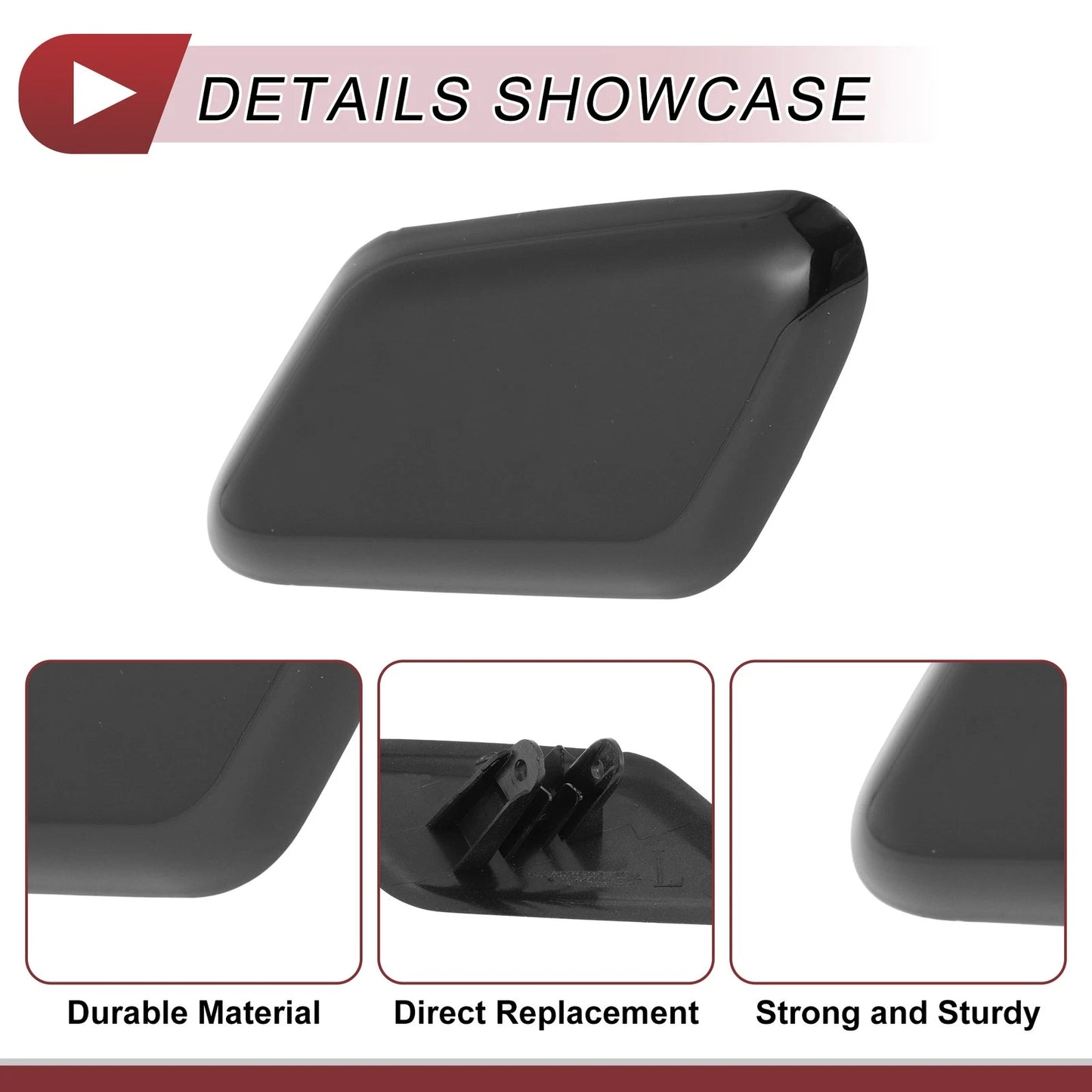 Front Left Bumper Trim Nozzle Cover for Volvo C30 (2010-2013)