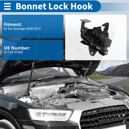 Hood Latch Assembly for Kia Sportage (2005-2010) 1 Pc