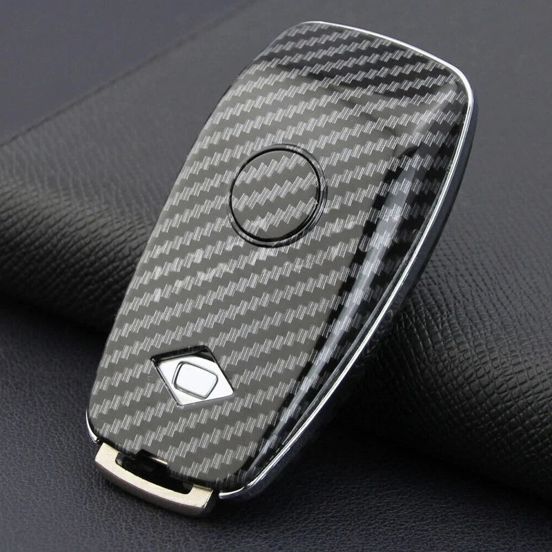 Carbon Fiber Style Key Cover for Mercedes Benz C E S EQC (2019-2023)