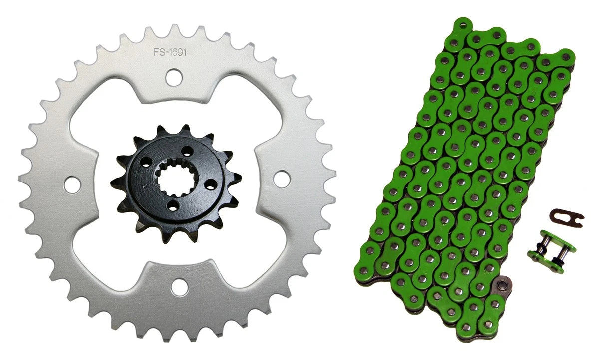 Green 520 Drive Chain 14/38 Sprockets for Polaris Predator 500 (2005–2007)