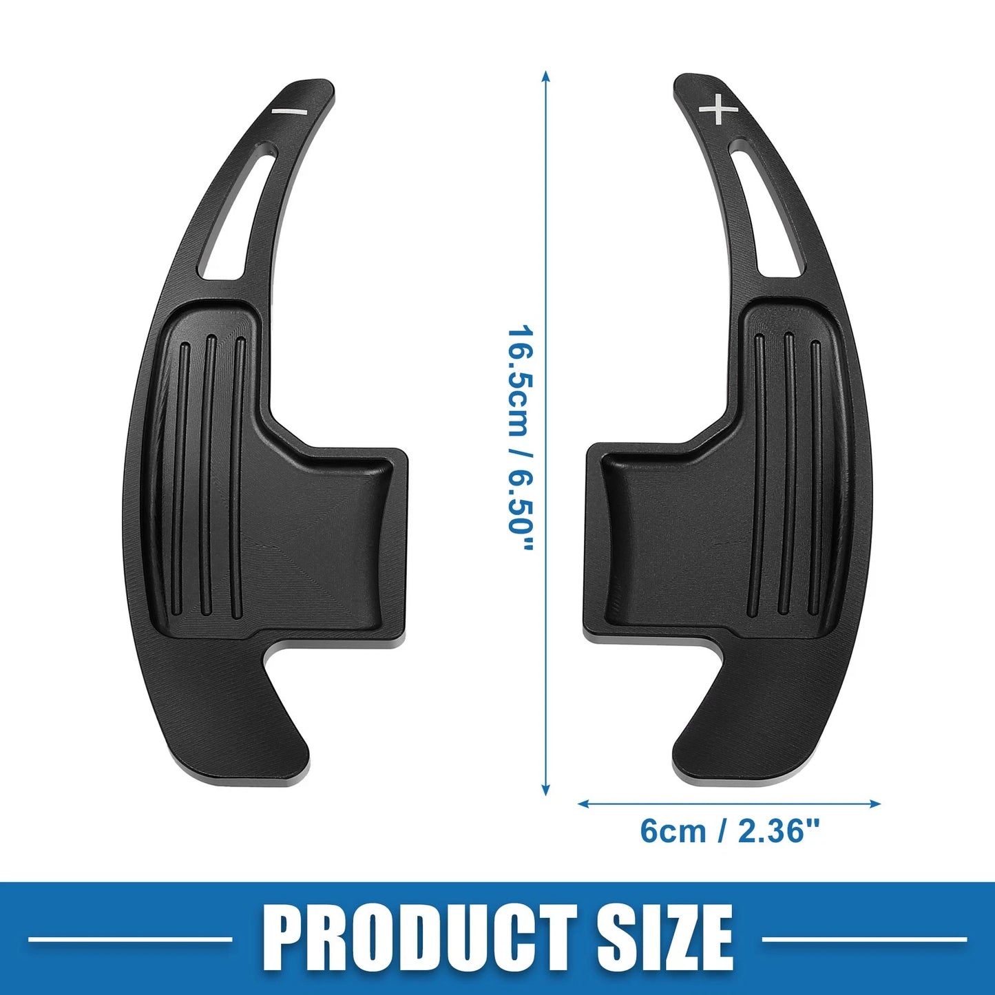 Steering Wheel Shift Paddle Set of 2 for Ford Mustang 2015-2021 Black
