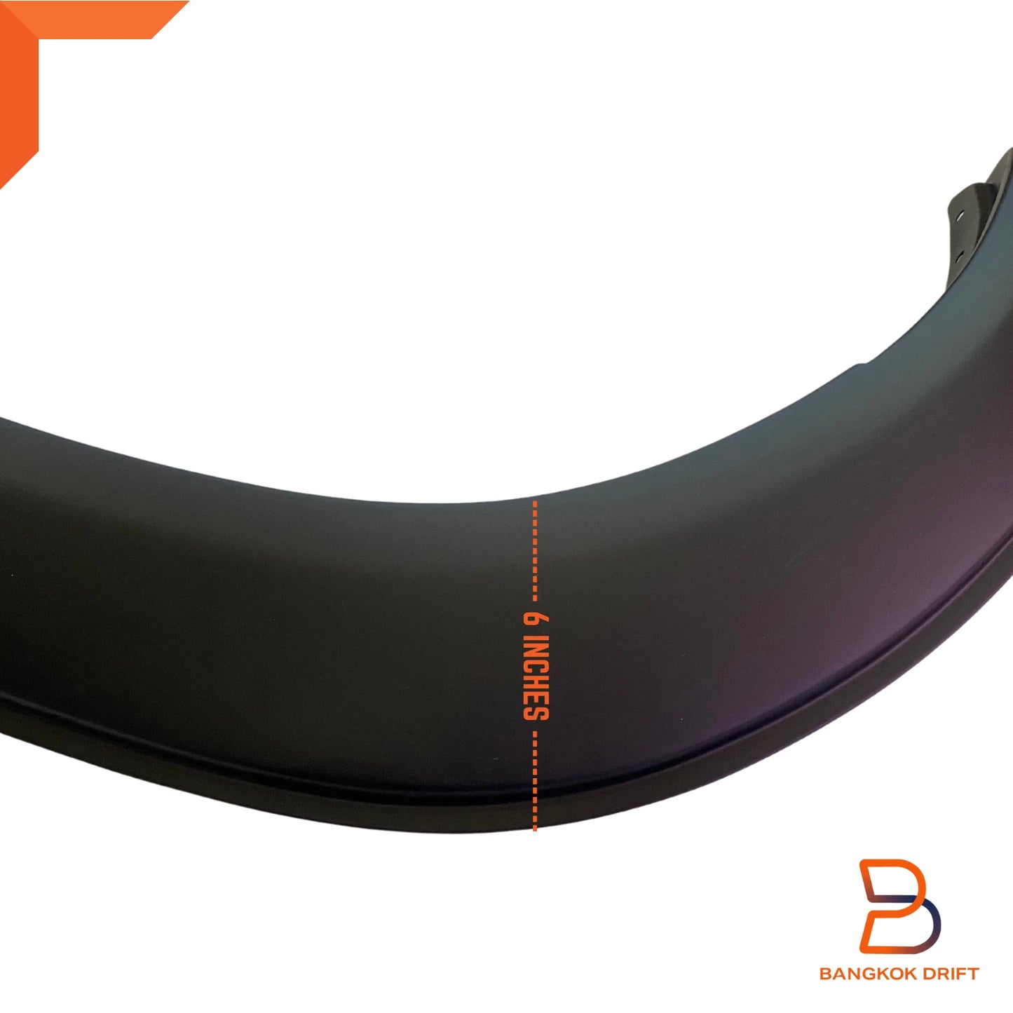 Matte Black Smooth Fender Flare Arch for Toyota Hilux Revo Widebody 18-20