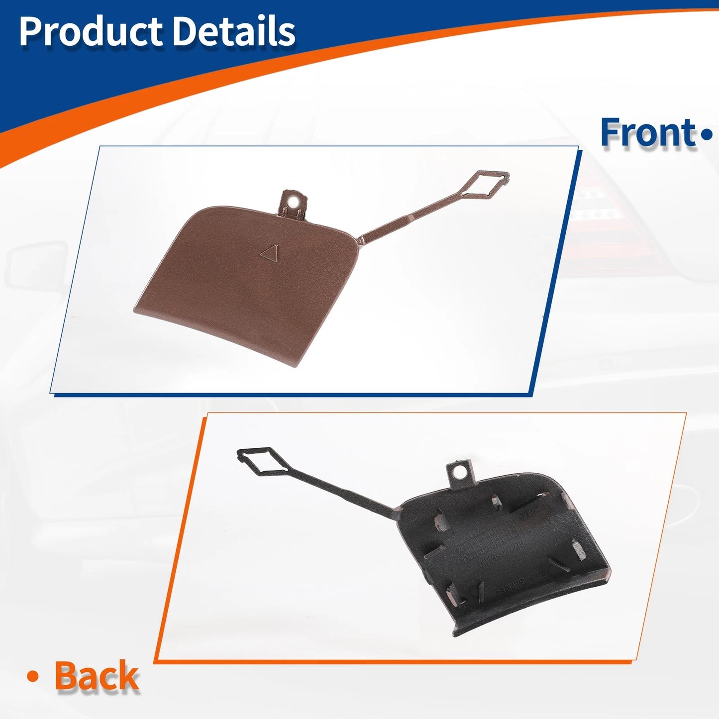 Front Bumper Tow Hook Cover for Mercedes-Benz W177 (2019-2023) - Rose Gold