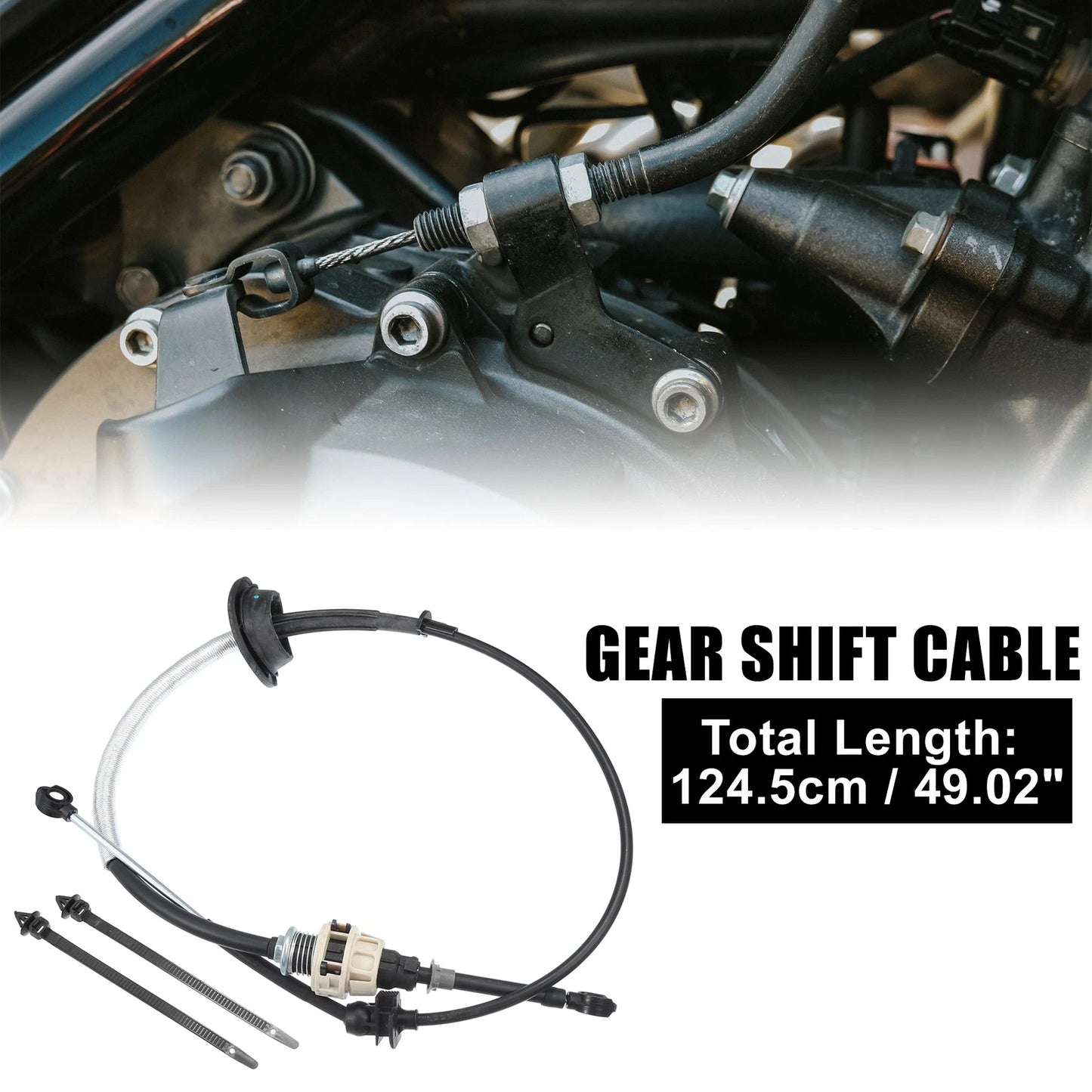 Black Gear Shifter Shift Cable for Ford F-150 (2004)