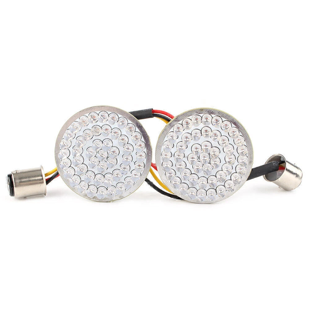 Red LED Turn Signal Light Bulb Pair for Harley Softail Dyna Touring