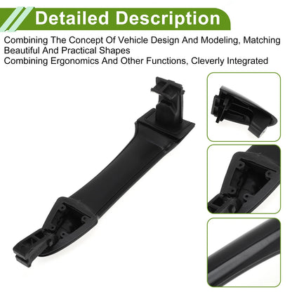 Black Rear Left Exterior Door Handle for Hyundai Kia Picanto (2011-2016)