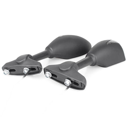 2 x Rearview Mirrors with Turn Signal Lights for Ducati Honda