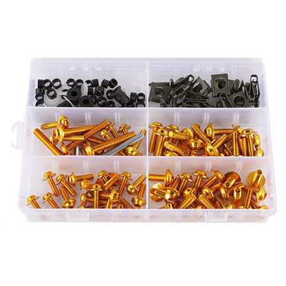 177 x Gold Fairing Bolts M5/M6 for Motorcycle