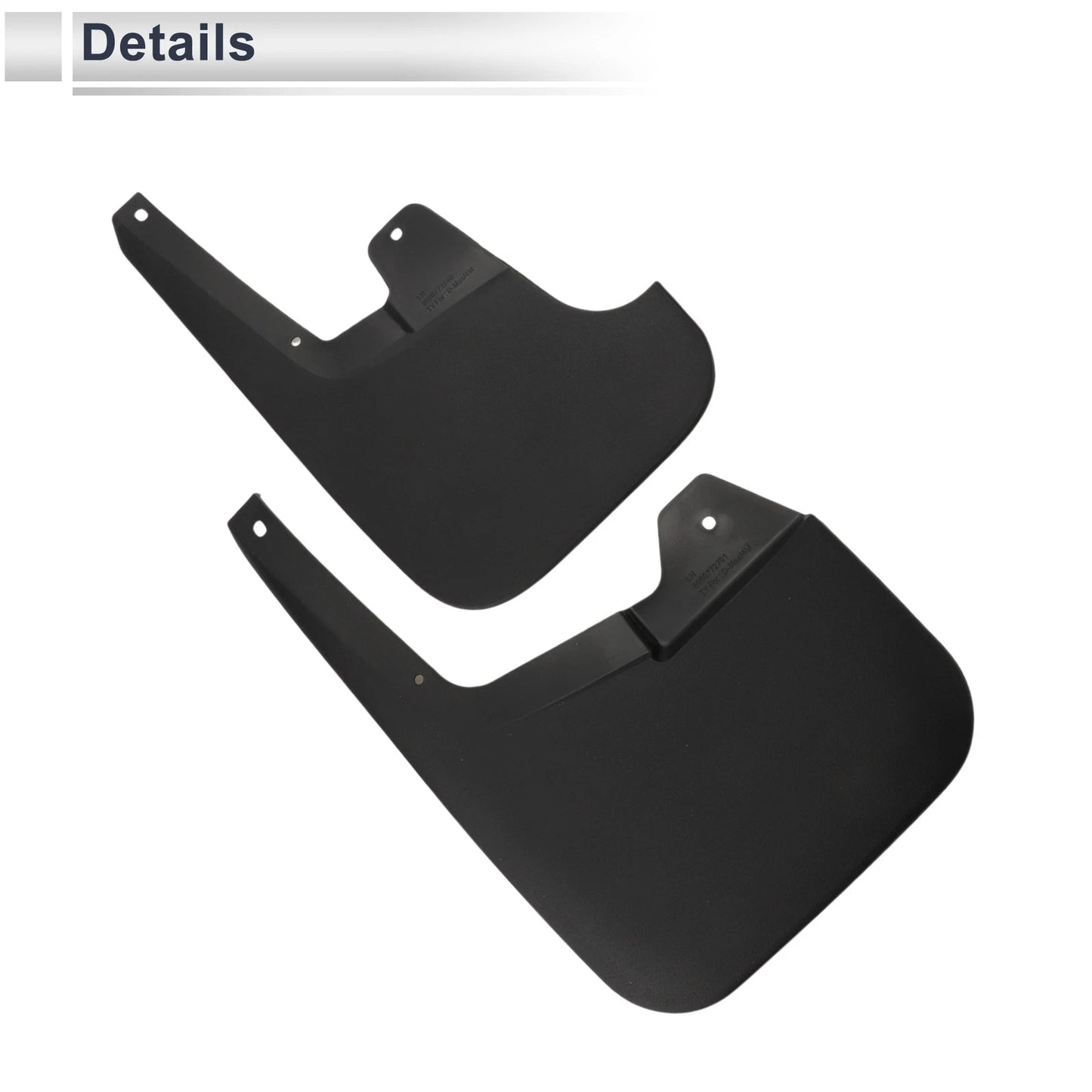 Mud Flaps Splash Guards 1 Set for Isuzu D-MAX 4 Doors (2010-2020)