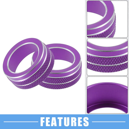 AC Control Switch Knob Cover Trim for Toyota Corolla 2020-2022 ( Purple)