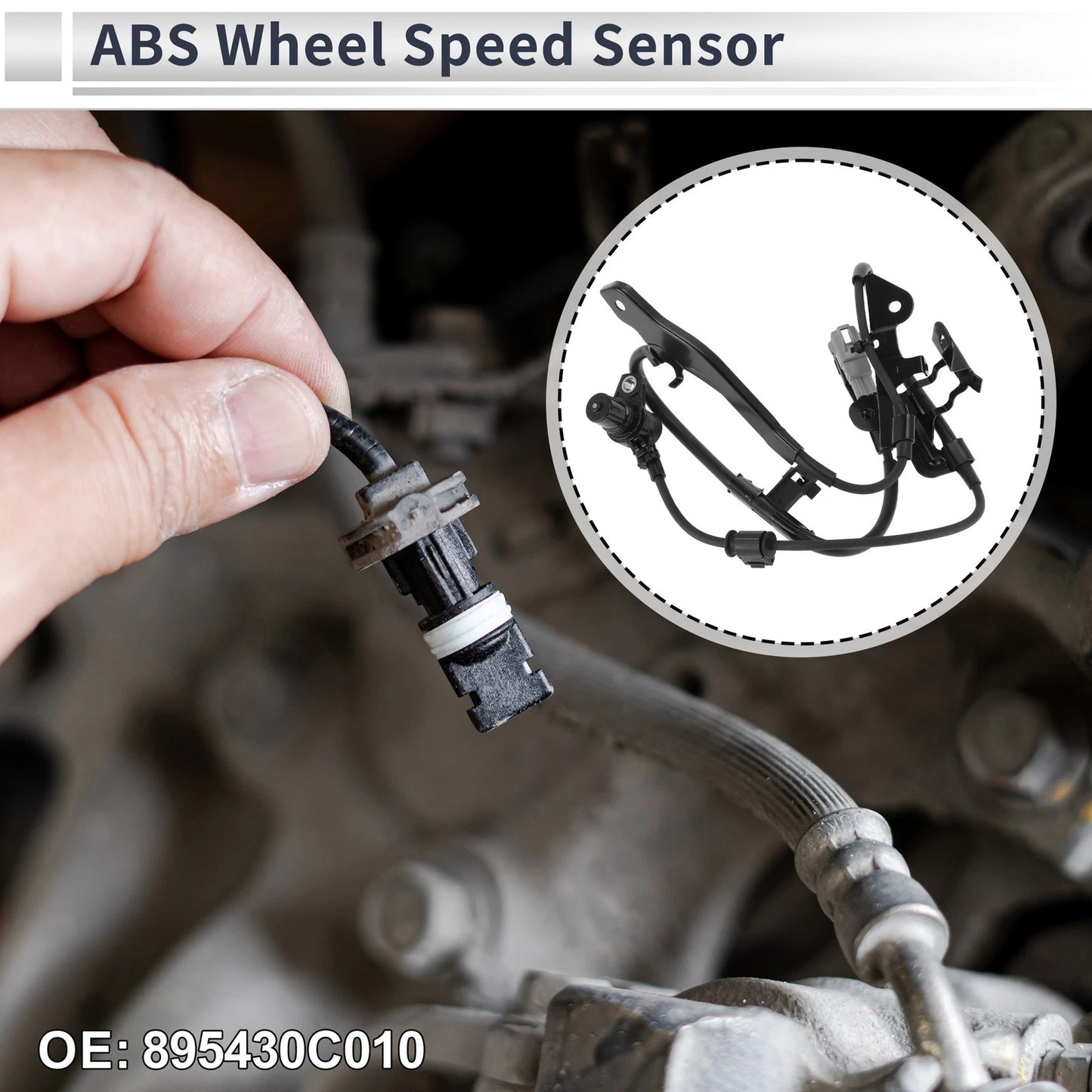 1 Pc Front Left ABS Wheel Speed Sensor for Toyota Tundra (2000–2006)