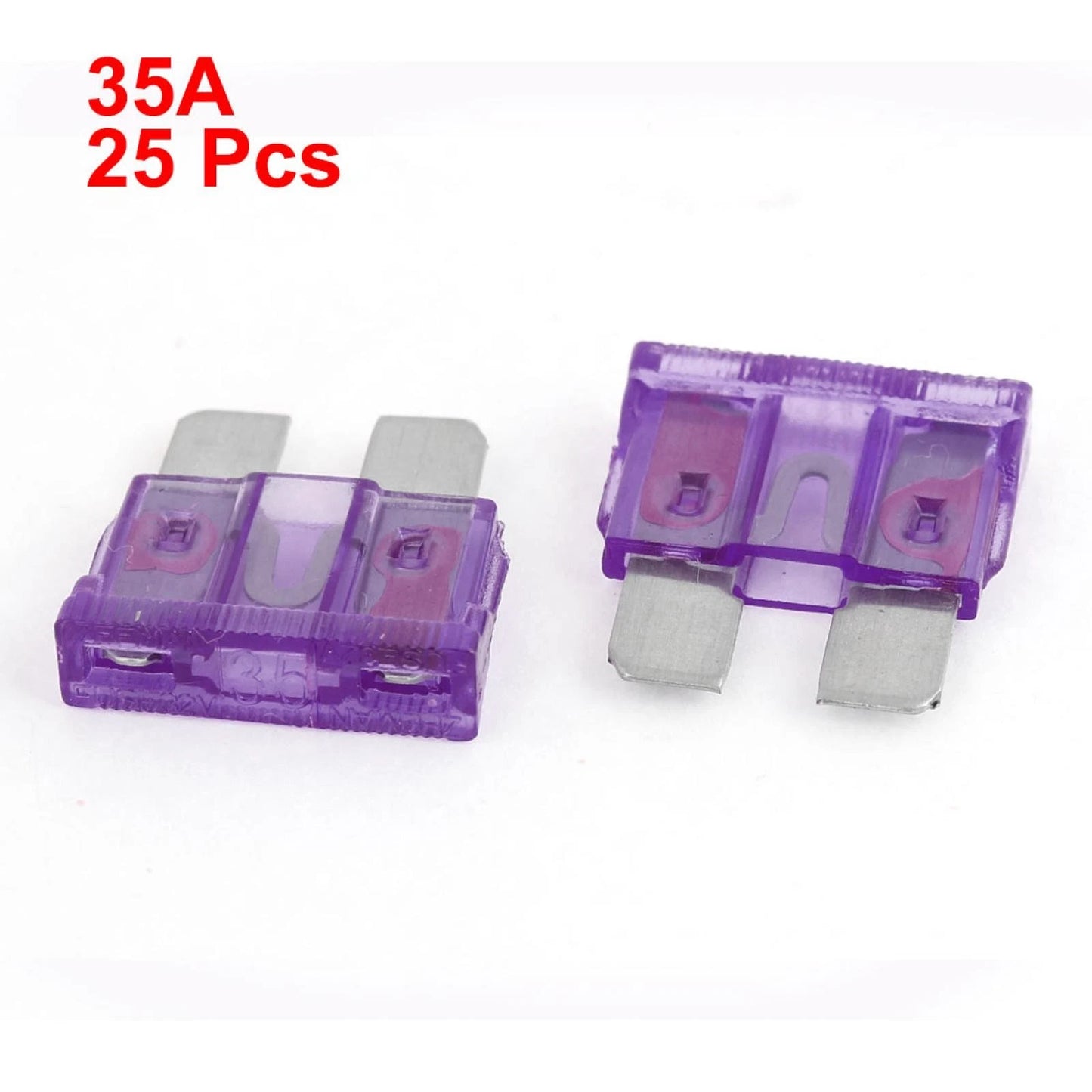 25 Pcs 35A Fast Acting Blade Fuse for Car