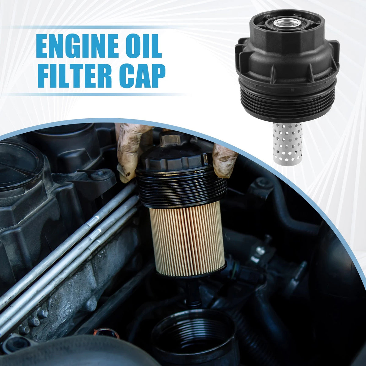 Engine Oil Filter Housing Cover Cap for Toyota Tundra (2008–2021)