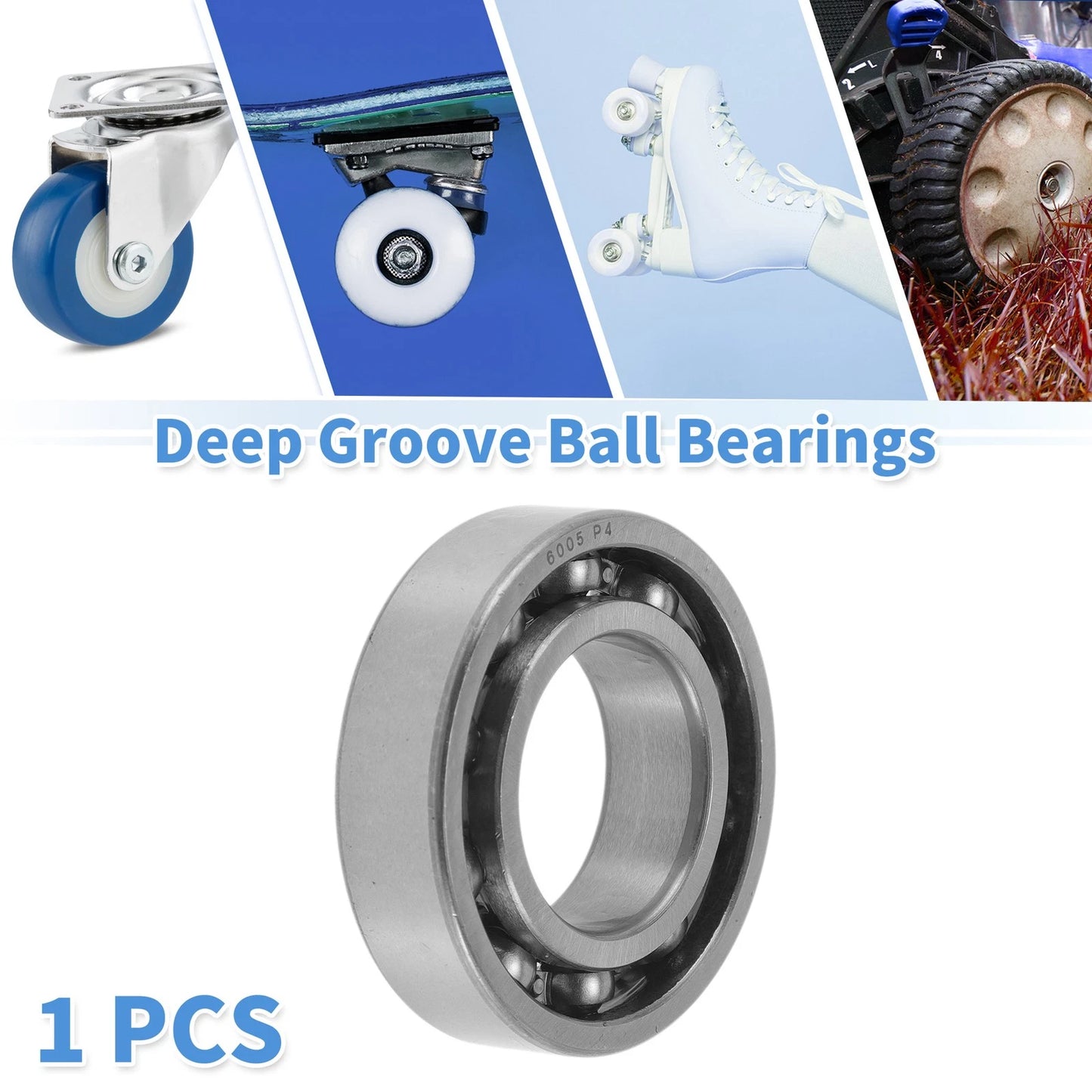 25x47x12mm 1pc Deep Groove Ball Bearings for Scooter Skateboard Wheel