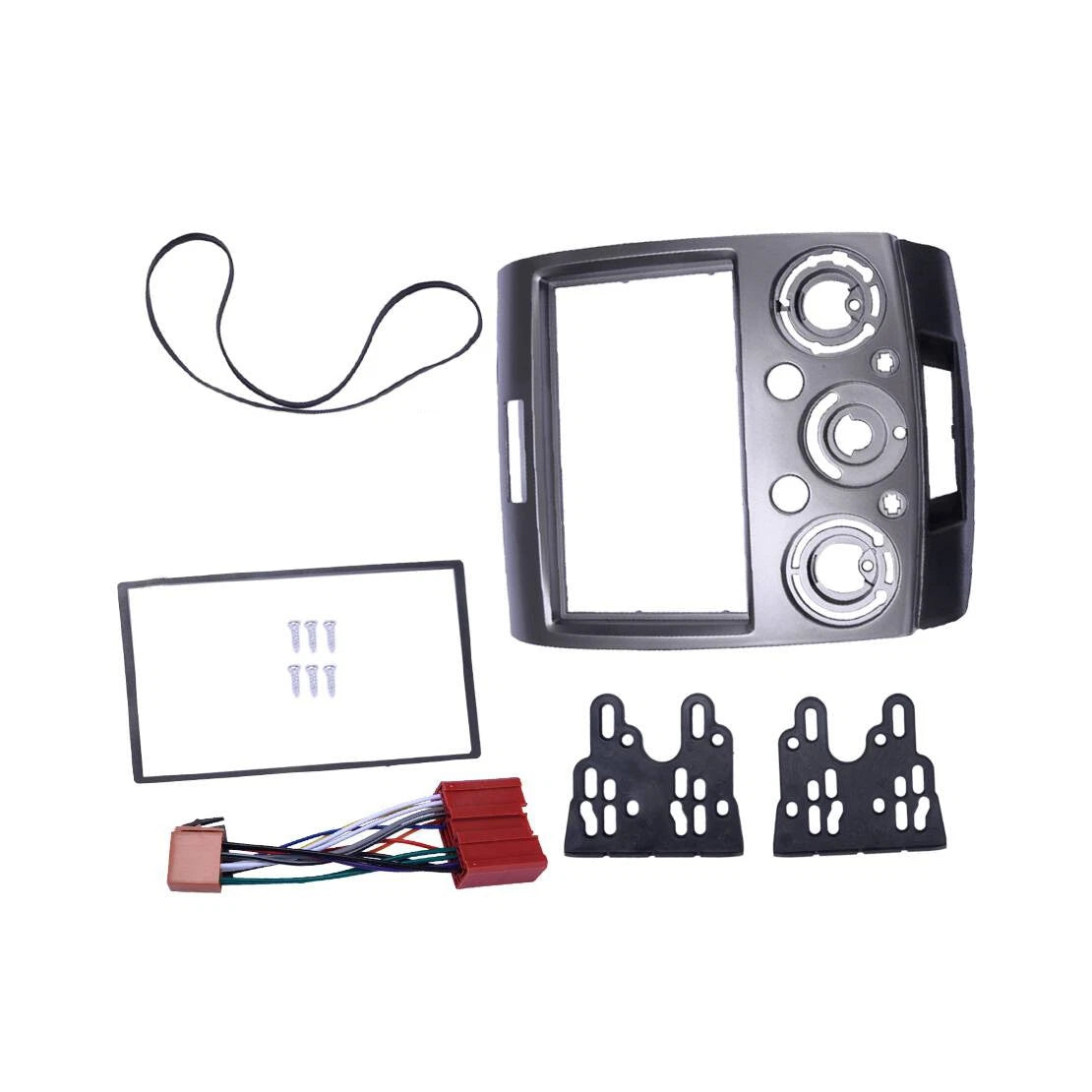 2 x Din Fascia Panel Frame Trim Dash Kit for Ford Ranger, Everest, Mazda BT-50
