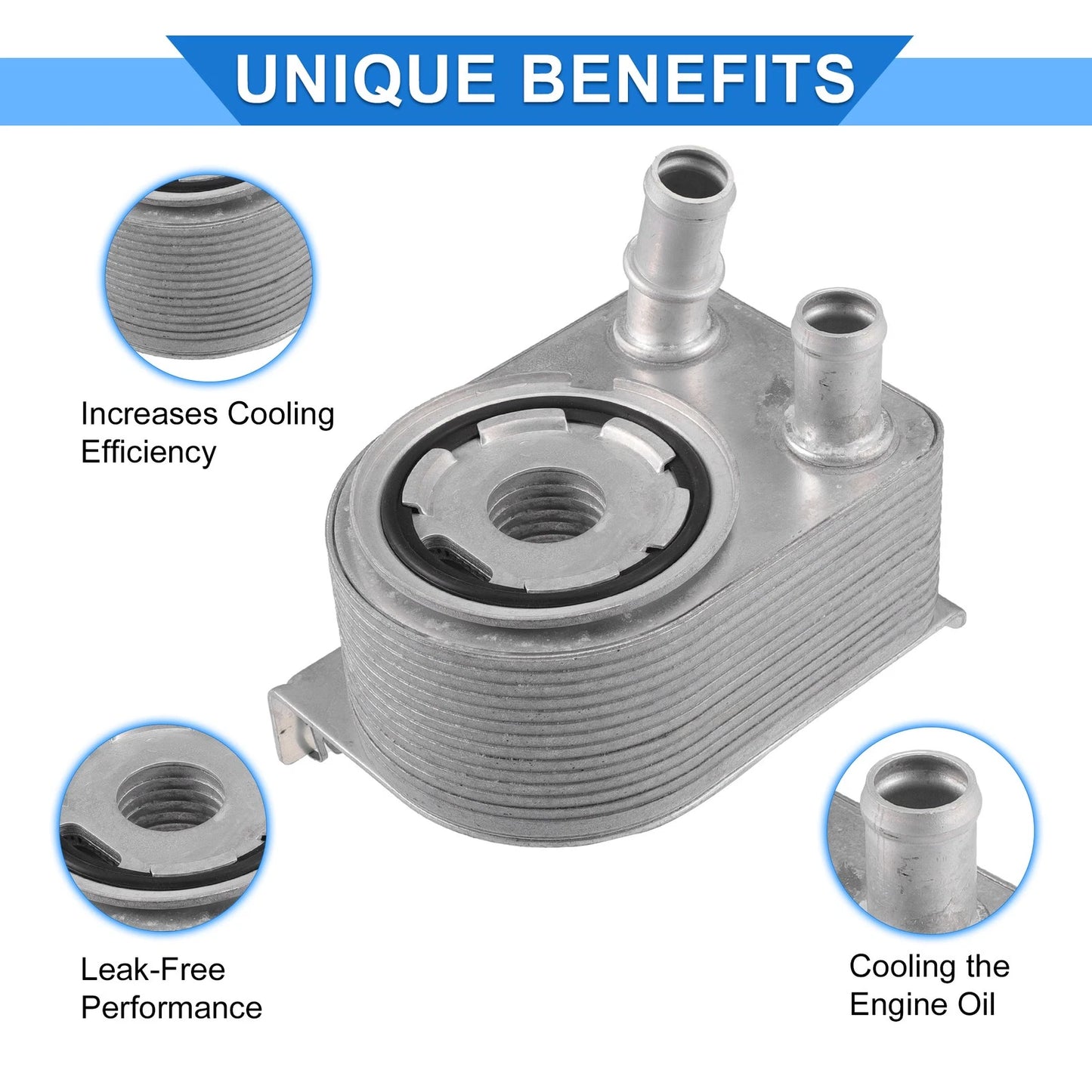 Oil Cooler with Seals for Jeep Compass Cherokee