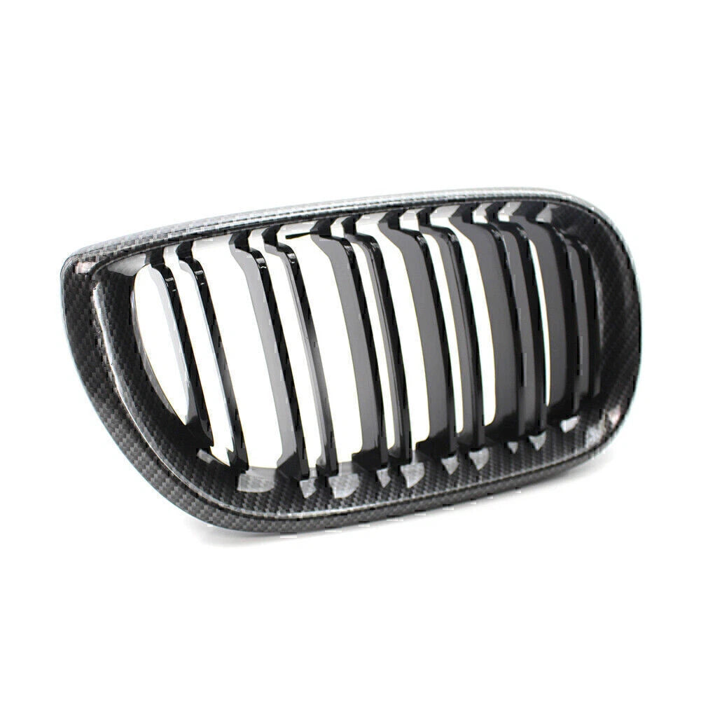 Carbon Fiber Double Slat Front Kidney Grille for BMW E46 Sedan (2002-2005)