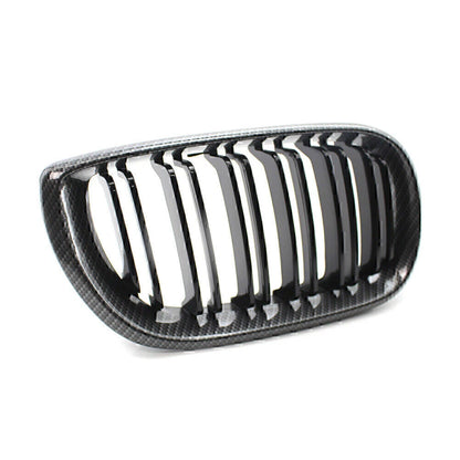 Carbon Fiber Double Slat Front Kidney Grille for BMW E46 Sedan (2002-2005)