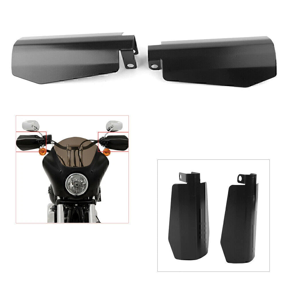 12cm Memphis Shade Coffin Cut Hand Guards for Harley Dyna, Sportster (2006-2023)