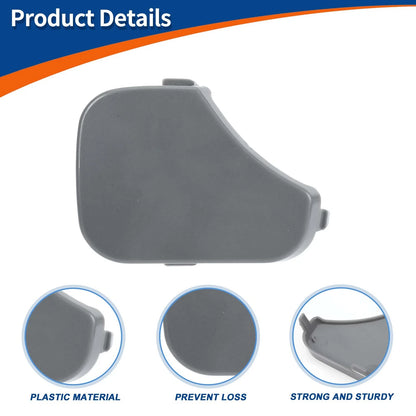Front Car Bumper Tow Hook Cover for Ford Fiesta MK6 (2008-2017) Unpainted
